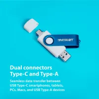 USB флеш накопичувач Patriot 256GB Xporter X550 USB 3.2/Type-C (PS256GX550AAD) - 6