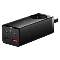 Зарядний пристрій Baseus AC + 2xUSB-C 65W + 2xUSB black (PSZM000901) - 2