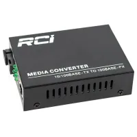Медіаконвертер RCI 100M, 20km, SC, RJ45, Tx 1550nm, standart size metal case (RCI902W-FE-20-R) - Зображення 1