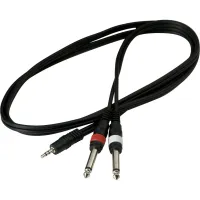 Інсертний кабель RockCable Patch Cable - 2 x TS Jack to TRS MiniJack (1.5m) (RCL 20912 D4) - Зображення 2