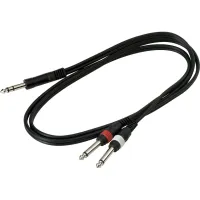 Інсертний кабель RockCable Patch Cable - TRS Jack to 2 x TS Jack (1.5m) (RCL 20922 D4) - Зображення 3