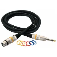 Мікрофонний кабель RockCable Microphone Cable - XLR (f) / TRS Jack 3m (RCL 30383 D6 F BA) - Зображення 2