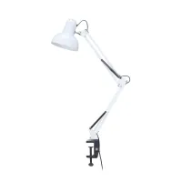 Настільна лампа Євросвітло Ridy-027 E27 зі струбциною біла - 1