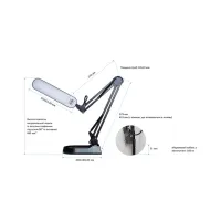 Настільна лампа Євросвітло Ridy-09_SP 9Вт чор - 3