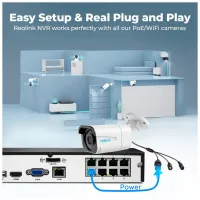 Реєстратор для відеоспостереження Reolink NVS8 без HDD (RLN8-410 без HDD) - 10