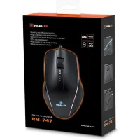 Мишка REAL-EL RM-747 Black - 7