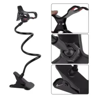 Тримач для смартфонів XoKo прищепка, гнучкий, 65 см, чорний (RM-C20) - 3