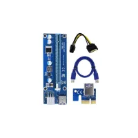 Райзер PCI-E x1 to 16x 60cm USB 3.0 Cable SATA to 6Pin Power v.006C Dynamode (RX-riser-006c 6 pin) - 1