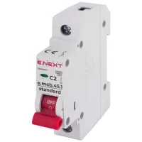 Автоматический выключатель E.NEXT 1-п e.mcb.stand. 2А C ( 4,5кА) (s002002) - Изображение 1