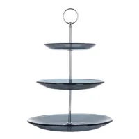 Фруктовниця Viva Monaco Триярусна 25 / 20 / 15 см Чорна (S3020T/S3-Black) - 2