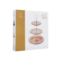 Фруктовниця Viva Monaco Триярусна 25 / 20 / 15 см Чорна (S3020T/S3-Black) - 3