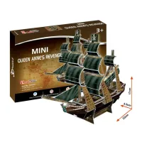Пазл Cubic Fun 3D Корабель Помста Королеви Анни серія міні (S3031h) - 3