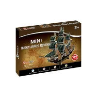 Пазл Cubic Fun 3D Корабель Помста Королеви Анни серія міні (S3031h) - 1