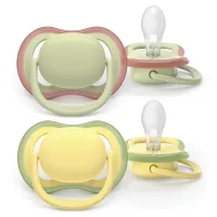 Пустушка Philips AVENT Ultra Air 18+ міс 2 шт жовто-зелена (SCF349/50) - Зображення 1