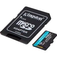Карта пам'яті Kingston 256GB microSDXC сlass 10 UHS-I U3 V30 A2 Canvas Go Plus G4 (SDCG4/256GB) - 2