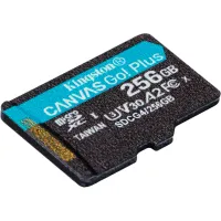 Карта пам'яті Kingston 256GB microSDXC сlass 10 UHS-I U3 V30 A2 Canvas Go Plus G4 (SDCG4/256GBSP) - 2