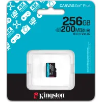 Карта пам'яті Kingston 256GB microSDXC сlass 10 UHS-I U3 V30 A2 Canvas Go Plus G4 (SDCG4/256GBSP) - 3