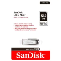 USB флеш накопичувач SanDisk 512GB Ultra Flair Silver-Black USB 3.0 (SDCZ73-512G-G46) - 5