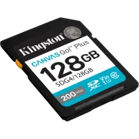 Карта пам'яті Kingston 128GB SDXC сlass 10 UHS-I U3 V30 Canvas Go Plus G4 (SDG4/128GB) - 2