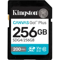 Карта пам'яті Kingston 256GB SDXC сlass 10 UHS-I U3 V30 Canvas Go Plus G4 (SDG4/256GB) - 1