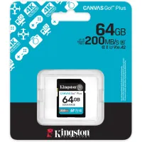 Карта пам'яті Kingston 64GB SDXC сlass 10 UHS-I U3 V30 Canvas Go Plus G4 (SDG4/64GB) - 3