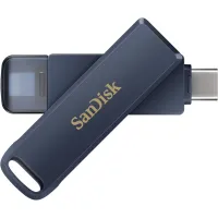 USB флеш накопичувач SanDisk 128GB Phone Drive for iPhone Metallic Sky Lightning/Type-C U (SDIXD0N-128G-GN6NE) - 5