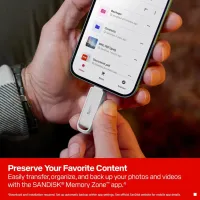 USB флеш накопичувач SanDisk 128GB Phone Drive Arctic White Type-C USB 3.2 (SDIXS0N-128G-GN6NE) - 6