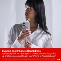 USB флеш накопичувач SanDisk 128GB Phone Drive Arctic White Type-C USB 3.2 (SDIXS0N-128G-GN6NE) - 8