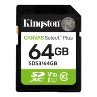 Карта пам'яті Kingston 64GB SDXC class 10 UHS-I V10 A1 Canvas Select Plus (SDS3/64GB) - 1