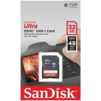 Карта пам'яті SanDisk 32GB SDHC class 10 UHS-I Ultra Lite (SDSDUNR-032G-GN3IN) - Изображение 3
