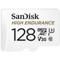Карта пам'яті SanDisk 128GB microSDXC class 10 UHS-I U3 V30 High Endurance (SDSQQNR-128G-GN6IA) - 1