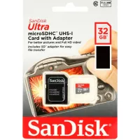 Карта пам'яті SanDisk 32GB microSDHC class 10 UHS-I A1 (SDSQUA4-032G-GN6IA) - Изображение 3