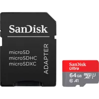 Карта пам'яті SanDisk 64GB microSD class 10 UHS-I Ultra (SDSQUAB-064G-GN6MA) - 1