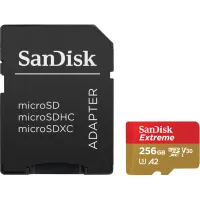 Карта пам'яті SanDisk 256GB microSD class 10 UHS-I U3 Extreme (SDSQXAV-256G-GN6MA) - 1