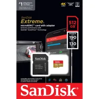 Карта пам'яті SanDisk 512GB microSD class 10 UHS-I U3 V30 Extreme (SDSQXAV-512G-GN6MA) - 5