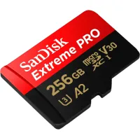 Карта пам'яті SanDisk 256 GB microSDXC UHS-I U3 Extreme Pro+SD Adapter (SDSQXCD-256G-GN6MA) - 3