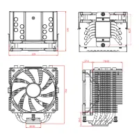Кулер до процесора ID-Cooling SE-226-XT Black - 7