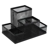 Настільний набір H-Tone металевий, 15,3х10,3х10 см, чорний (SET-HT-JJ41208) - Зображення 1