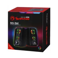 Акустична система Marvo SG-265 Multi-LED USB Black - 7