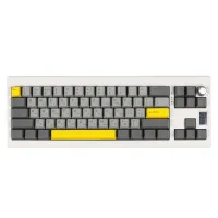 Клавіатура Epomaker Shadow-X 70 Mulan Switch Hot-Swap LCD Screen RGB Wireless/Bluetooth/USB UA White (SHX-W-M) - 1