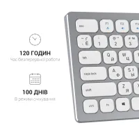 Клавіатура OfficePro SK1550 Wireless White (SK1550W) - 12