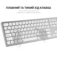 Клавіатура OfficePro SK1550 Wireless White (SK1550W) - 8