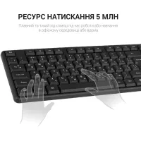 Клавіатура OfficePro SK166 USB Black (SK166) - 6