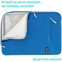 Чохол до ноутбука Grand-X 15.6'' Blue (SL-15B) - 3