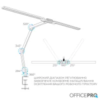 Настольная лампа OfficePro LED лампа на монитор SL299B (SL299B) - Изображение 4