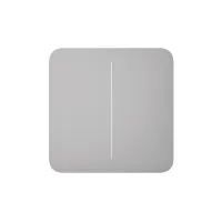 Накладна панель Ajax SoloButton 2-gang димний - 1