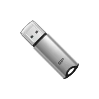 USB флеш накопичувач Silicon Power 64 GB Silicon M02 Aluminum Silver USB 3.2 (SP064GBUF3M02V1S) - 1