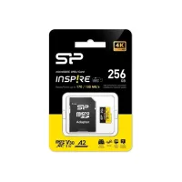 Карта пам'яті Silicon Power 256GB microSDXC class 10 UHS-I U3 V30 A1 Inspire (SP256GBSTXLA2V1NSP) - 1