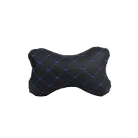 Подушка EVAtech ECO 27х16 см чорна з синьою ниткою (SPCRBL) - 1