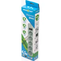 Мережевий фільтр живлення Maxxter SPM5-G-15G grey, 4.5 м кабель, 5 розеток (SPM5-G-15G) - 3